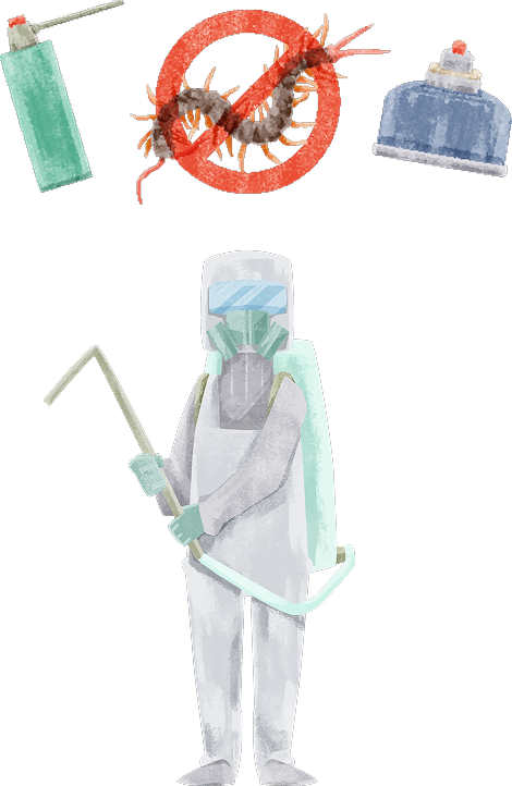 害虫駆除サービスのイメージイラスト